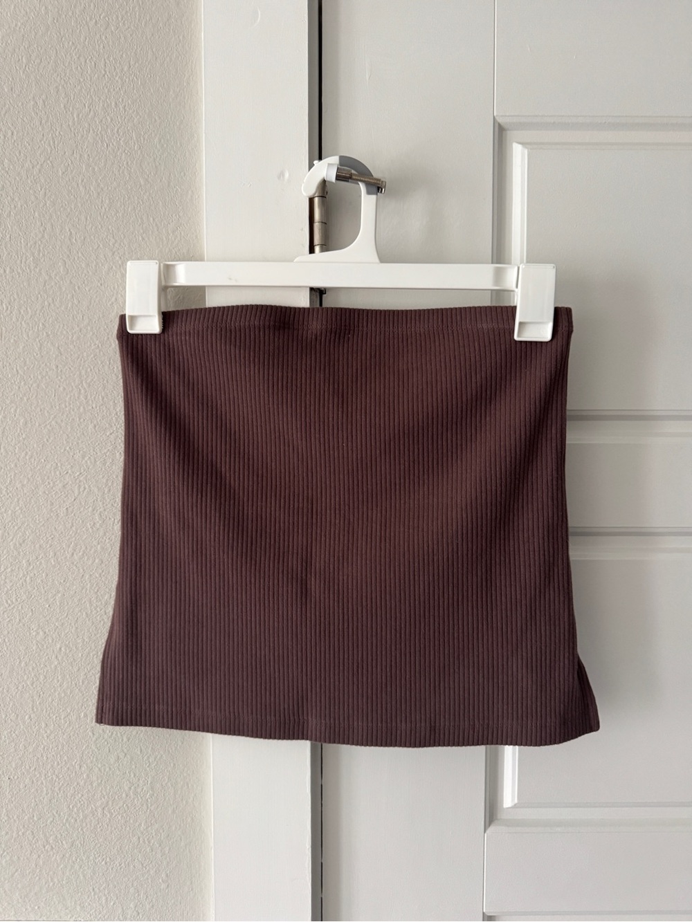 American Eagle Outfitters Dark Brown Ribbed Tube Top